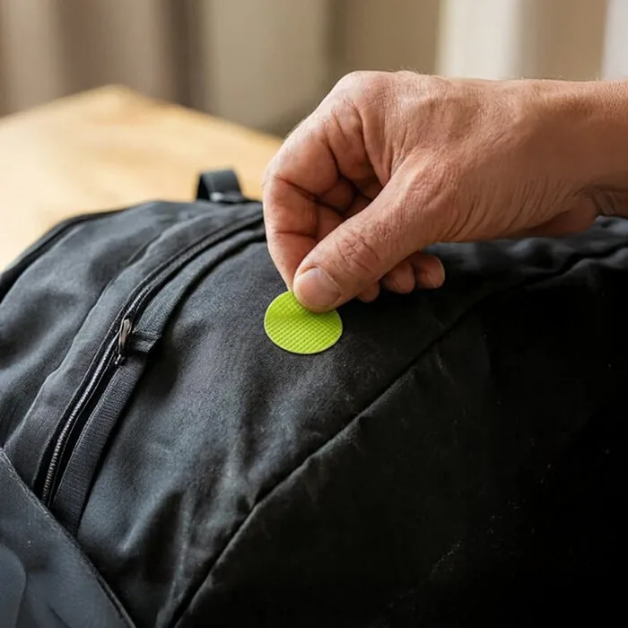 Coller le patch sur ses affaires